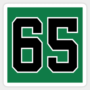 Number 65 Sticker